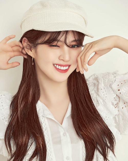 韓韶禧 泰妍 Momo同款|韓國louie ooie - andy marine cap (tweed ivory)